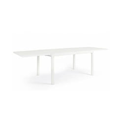 Tavolo da giardino allungabile in alluminio - pelagius - Colore: Bianco - Dimensione: 135x90 cm
