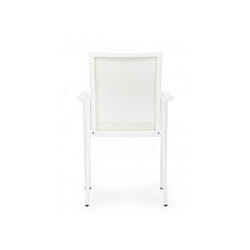 Poltrona con braccioli konnor bianco 662737