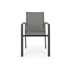 Poltrona con braccioli konnor antracite 662739