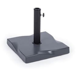 Base per ombrellone quadrata 'Salonicco' in cemento con 3 regolatori -Caffè / 20 kg