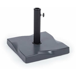 Base per ombrellone quadrata 'Salonicco' in cemento con 3 regolatori -Antracite / 20 kg