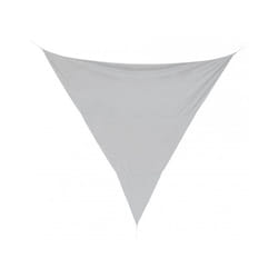 Vela ombreggiante tri. grigio 3.6x3.6 in poliestere con anelli in acciaio zincato - Bizzotto