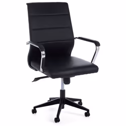La Sedia Brent è perfetta come seduta da scrivania, per arredare l'ufficio, lo studio o la postazione da lavoro, con il suo s ...