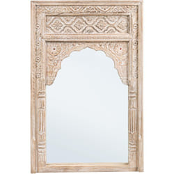 Bizzotto - Specchio da parete con cornice in legno 'Nawal' 80x6x120 h cm