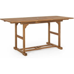 Bizzotto - Tavolo in Legno di Acacia Allungabile cm 120-160 x h.70 Modello Noemi