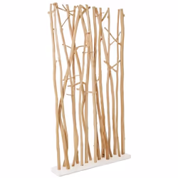 DESCRIZIONE base in legno e aste paravento in legno mungur con finitura a base di nitrocellulosa. MISURE 100a - 18.5b - 180h
