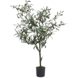 Pianta artificiale "Ulivo" con vaso in plastica, 492 foglie, 120 cm