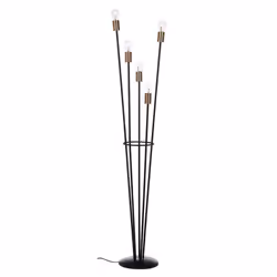Acciaio verniciato a polvere epossidica. lamp. (5x) e27 max60w, e27 11w comp. fluor integr. risp. en., e27 42w alog. risp. en ...