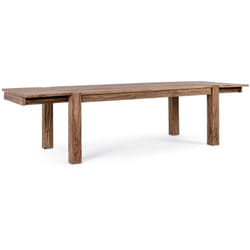 Tavolo Salford allungabile rettangolare, con gambe, piano in legno sheesham, stile design -160-260 x 100 cm