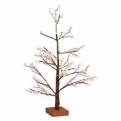 2X Albero Glow H90-32Led Bt Ip20 Questo albero Glow è realizzato con una struttura in metallo, polistirolo e rivestimento in ...