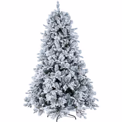 Elegante albero innevato con rami resistenti, perfetti per l’addobbo, realizzati in materiale di altissima qualità La chioma ...
