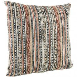 Bizzotto - Cuscino tilak realizzato con rivestimento in cotone lavorato e ricamato a mano e imbottitura in poliestere -40 x h 60cm / Sunburn