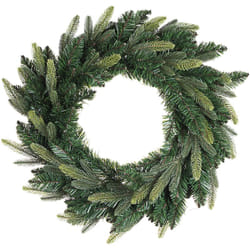 Bizzotto - Ghirlanda tonda natalizia 'Falcade' color Verde dietro porta decorazione Natalizia -ø 40 cm