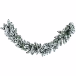Il festone natalizio "Innsbruck" è un bellissimo prodotto realizzato in PVC, con un effetto aghi di pino color verde innevato ...