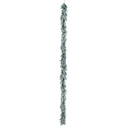Bizzotto - Boa natalizia 'Innsbruck' in pvc effetto aghi di Pino color Verde Innevato decorazione Natalizia