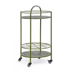 Carrello per bottiglie in acciaio Verde