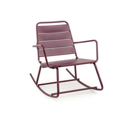 Sedia a dondolo bordeaux Bizzotto lillian