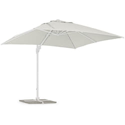 Ombrellone da Giardino 3x3 3x4 4x4 a Braccio Laterale Inclinabile Bianco Eden - Misure: 3 x 3
