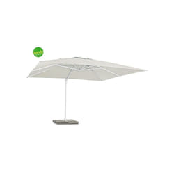 Ombrellone a Braccio Eden 4x4 Metri Bianco e Naturale Copertura Inclusa