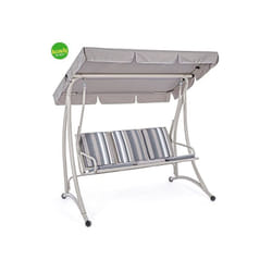 Bizzotto - Dondolo 3 posti Grely 185 x 145 x 120 cm avorio
