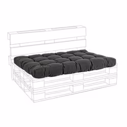 Cuscino pallet seduta in tessuto Poly carbon