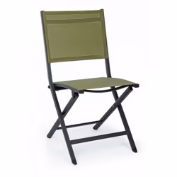 Sedia per esterno in alluminio Antracite Verde ELIN 47x57x h88 cm Specifiche Sedia in alluminio Colore Antracite, verniciato ...