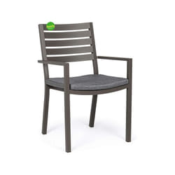 Sedia Bizzotto helina con braccioli coffee