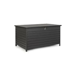 Bizzotto - baule atlantic s antracite con ruote esterno giardino arredo cuscini
