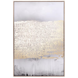 Bizzotto - Quadro Bold 82 x 122 cm stampa su tela con applicazioni ad olio e fogli dorati