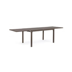 Tavolo da giardino allungabile in alluminio - pelagius - Colore: Coffee - Dimensione: 135x90 cm