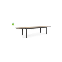 Bizzotto - Tavolo allungabile Belmar Antracite 160/240 x 100 cm