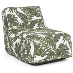 Bizzotto - Sedia pouf con tessuto in spun poliestere con cerniera a scomparsa