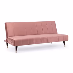 Divano Letto tre posti rosa reclinabile