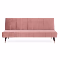 Divano Letto tre posti rosa reclinabile - Vista aggiuntiva 4