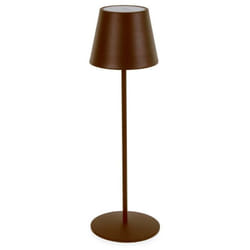 Bizzotto - lampada da tavolo led etna marrone h38 cm