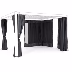 La tenda frangisole laterale per pergola bioclimatica con zanzariera è un prodotto progettato per offrire una protezione comp ...