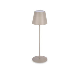 Bizzotto - Lampanda da Tavolo Led Etna Tortora D12cm x 38H con Batteria ricaricabile