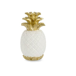 Decorazione ananas surabaya bianco H.30 Bizzotto