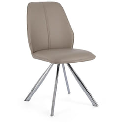 Sedia 'Maxwell' con struttura in compensato, per arredo interno 44 x 62 x h 88 cm -Cognac / Confezione da 1 pezzo