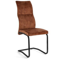 Sedia 'Thelma' con struttura in acciaio, per arredo interno 43,5 x 62 x h 102 cm -Verde / Confezione da 1 pezzo