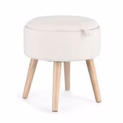 STRUTTURA IN MDF E COMPENSATO. VASSOIO IN LEGNO DI FRASSINO, RIVESTIMENTO IN POLIESTERE EFFETTO BOUCLE'. GAMBE DA ASSEMBLARE.