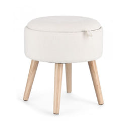 Sgabello Contenitore Bianca - zoya