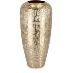 Portavaso lathe svas in alluminio artigianale decorativo -Ø 19 x h 39.5 cm / Antracite