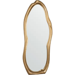 Bizzotto - Specchio da parete con cornice in poliuretano 'Felipe' colore oro -75 x 75 cm