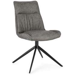 Sedia 'Jordan' con gambe in acciaio verniciato a polvere epossidica, per arredo interno 50 x 64 x h 86 cm -Grigio / Confezione da 1 pezzo
