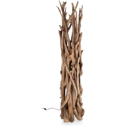 Piantana "Ace" in legno di teak riciclato finitura Naturale h 180 cm