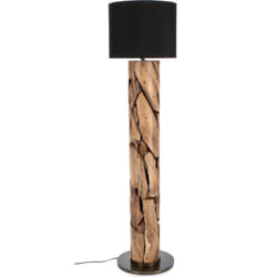 Bizzotto - Lampada a Piantana Arwood in legno di teak riciclato h 145 cm