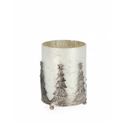 Bizzotto - Portacandela Verticale Parky Bianco Opaco H14cm (6 Pezzi)