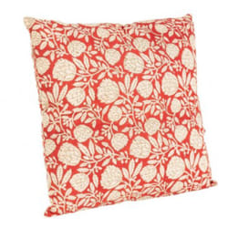 Cuscino lorient con rivestimento in cotone e imbottitura in poliestere, prodotto con varie tonalità di colore e misure -60 x h 120cm / Rosso / Fiore