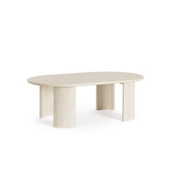 Tavolino Ovale Naturale 130X80 - orlando